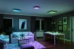 PAULMANN Plafoniera VELORA LED RGBW DIM Rainbow 19W 16900lm + pilot 450x450mm 3000-6500K 230V czarny / metal