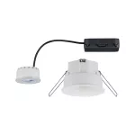 PAULMANN Oprawa do wbudowania CYMBAL COIN LED DIM 6.7W 430lm 2700K IP44 230V biały matowy