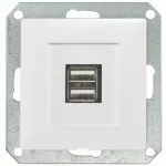PREMIUM 2USB/S M Gniazdo pojedyncze modułowe 2xUSB