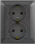 PREMIUM ZA-27 SCHUKO G Gniazdo wtyczkowe podwójne 2x2P+Z