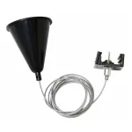 TRACK ROPE 4W BLACK Zwieszak szynoprzewodu