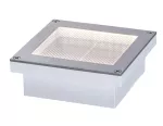 PAULMANN Oprawa wpuszczana ARON LED solar 12lm czujnik zmierzchu 10x10cm 3000K IP67 metal