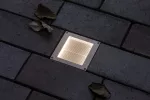 PAULMANN Oprawa wpuszczana ARON LED solar 12lm czujnik zmierzchu 10x10cm 3000K IP67 metal