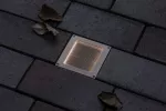 PAULMANN Oprawa wpuszczana ARON LED solar 12lm czujnik zmierzchu 10x10cm 3000K IP67 metal