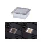 PAULMANN Oprawa wpuszczana ARON LED solar 12lm czujnik zmierzchu 10x10cm 3000K IP67 metal