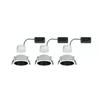 PAULMANN Oprawa do wbudowania COLE COIN LED 3-STEP DIM 3x6W 470lm 2700K IP44 230V biały / czarny matowy