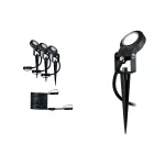 PAULMANN Reflektor ogrodowy Plug & Shine STING zestaw przedłużający 3x6W 3000K 520lm DIM IP67 24V antracyt / aluminum
