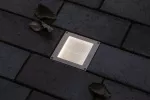PAULMANN Oprawa dogruntowa BRICK LED 3000K 25lm z czujnikime zmierzchu 100x100mm IP68 230V aluminium