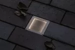 PAULMANN Oprawa dogruntowa BRICK LED 3000K 25lm z czujnikime zmierzchu 100x100mm IP68 230V aluminium