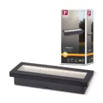 PAULMANN Oprawa wpuszczana DOMENIC LED solar 8lm 20x8cm 3000K IP67 czarny / tworzywo sztuczne