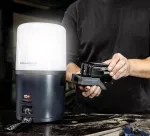 Nieoślepiająca akumulatorowa lampa robocza 360 stopni 6000 lm AREA 6 CONNECT 03.6108C