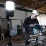 Nieoślepiająca akumulatorowa lampa robocza 360 stopni 10000 lm AREA 10 CONNECT 03.6103C