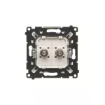SIMON 55 WMDE-014000-143 Gniazdo ekwipotencjalne podwójne (moduł); Aluminium mat