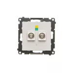 SIMON 55 WMDE-014000-114 Gniazdo ekwipotencjalne podwójne (moduł); Jasnoszary mat