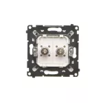 SIMON 55 WMDE-014000-114 Gniazdo ekwipotencjalne podwójne (moduł); Jasnoszary mat