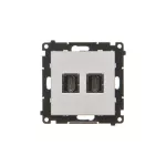 SIMON 55 WMDA-P95xx7-143 Gniazdo HDMI podwójne (moduł); Aluminium mat
