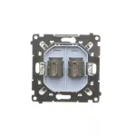 SIMON 55 WMDA-P95xx7-111 Gniazdo HDMI podwójne (moduł); Biały mat