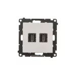 SIMON 55 WMDA-P95xx7-114 Gniazdo HDMI podwójne (moduł); Jasnoszary mat