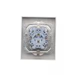 SIMON 55 WMEW-22411E-143 Gniazdo Schuko z przesłonami podwójne 16 A, 250 V~, zaciski śrubowe; Aluminium mat