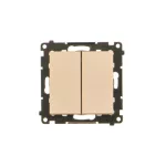 SIMON 55 WMDL-0107xx-144 Łącznik świecznikowy (moduł) 10 AX, 250 V~, szybkozłącza; Szampański mat