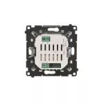 SIMON 55 WMDL-TEWH1-143 Łącznik hotelowy elektroniczny z podświetleniem LED z przekaźnikiem 16 A, 230 V~, z opóźnieniem wyłączenia 10,20,30 sek. (moduł); Aluminium mat