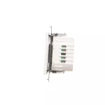 SIMON 55 WMDL-TEW1-111 Łącznik elektroniczny pojedynczy z funcją przycisku lub łącznika czasowego, 16 A, 230 V (moduł); Biały mat