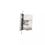 SIMON 55 WMDL-TEW1-114 Łącznik elektroniczny pojedynczy z funcją przycisku lub łącznika czasowego, 16 A, 230 V (moduł); Jasnoszary mat