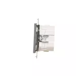 SIMON 55 WMDL-TEW1-116 Łącznik elektroniczny pojedynczy z funcją przycisku lub łącznika czasowego, 16 A, 230 V (moduł); Grafitowy mat