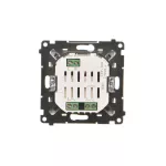 SIMON 55 WMDL-TEW2-114 Łącznik elektroniczny podwójny z funcją przycisku lub łącznika czasowego, 2x10 A, 230 V (moduł); Jasnoszary mat