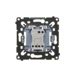 SIMON 55 WMDL-050xxR-0xx Łącznik świecznikowy (mechanizm) 10AX, 250V~, szybkozłącza, czarna rama montażowa