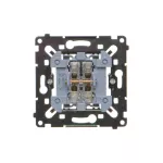 SIMON 55 WMDL-070xxR-0xx Łącznik krzyżowy (mechanizm) 10AX, 250V~, szybkozłącza, czarna rama montażowa