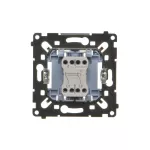 SIMON 55 WMDL-070xxR-0xx Łącznik krzyżowy (mechanizm) 10AX, 250V~, szybkozłącza, czarna rama montażowa