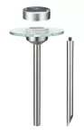 PAULMANN Oprawa ogrodowa UFO SOLAR LED 3000K 1x0,2W IP44 stal nierdzewana / szkło