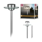 PAULMANN Oprawa ogrodowa UFO SOLAR LED 3000K 1x0,2W IP44 stal nierdzewana / szkło