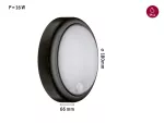 PAULMANN Oprawa elewacyjna IKOSEA LED 4.4W 350lm czujnik ruchu 3000K 230V antracyt / tworzywo sztuczne