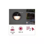 PAULMANN Oprawa elewacyjna ELIOSE LED solar 3000K 50lm z czujnikiem ruchu + zmierzchu IP44 antracyt