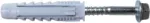Kołek rozporowy uniwersalny z wkrętem łęb sześciok. RXK-10/6.0X100 nylon (25/300) STALCO PERFECT RXK1060100