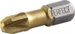 Końcówka bit 1/4” Pozidriv PZ1x25mm Titanium (10szt) STALCO PERFECT S-66311