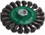 Szczotka tarczowa 100mm splatana STALCO S-34840