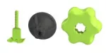 Zestaw system No 4 klips/pokrętło do fugi 1,5mm opakowanie wiadro 150/150szt. STALCO PERFECT S-75259