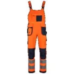 Spodnie ogrodniczki ostrzegawcze BASIC NEON LINE pomarańczowy XL STALCO S-51688