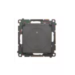 Simon 55 WMDW-50123x-149A Gniazdo wtyczkowe do wersji IP44 z uszczelką (moduł) 16 A, 250 V~, szybkozłącza. Klapka transparentna; Czarny mat