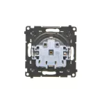 SIMON 55 WMDW-021111-116 Gniazdo Schuko z przesłonami (moduł) 16 A, 250 V~, szybkozłącza; Grafitowy mat