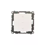 SIMON 55 WMDL-0106L1-111 Łącznik roletowy trójpozycyjny 1-0-2 (moduł) 10 A, 250 V~, szybkozłącza; Biały mat