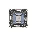 SIMON 55 WMDL-0106L1-143 Łącznik roletowy trójpozycyjny 1-0-2 (moduł) 10 A, 250 V~, szybkozłącza; Aluminium mat