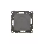 SIMON 55 WMDW-50122x-149A Gniazdo wtyczkowe do wersji IP44 bez uszczelki (moduł) 16 A, 250 V~, szybkozłącza. Klapka transparentna; Czarny mat