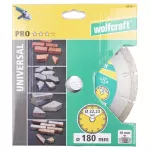 Tarcza diamentowa 180 do cięcia uniwersalna PRO, wolfcraft