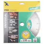 Tarcza diamentowa 230 do cięcia uniwersalna PRO, wolfcraft