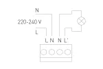 CZUJNIK RUCHU MIKROFALOWY CM-12-P, max.1200W, AC220-240V, KĄT DZIAŁANIA 360*, ZASIĘG 15m