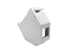 Adapter na szynę DIN (TH35) do keystone RJ45, RJ12 z uziemieniem i pokrywą ALANTEC